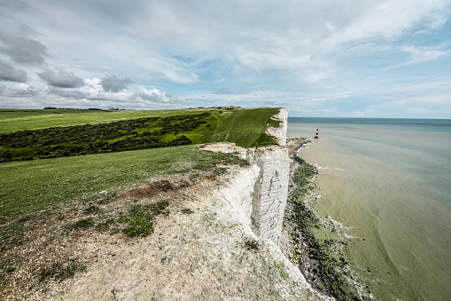 Seven Sisters Cliff Walk In Eastbourne, UK