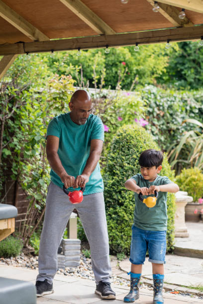 istock Exercising with Grandpa 1340719755