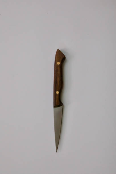 istock Steak Knives Set on a White Background from high angle stock photo 1340726649