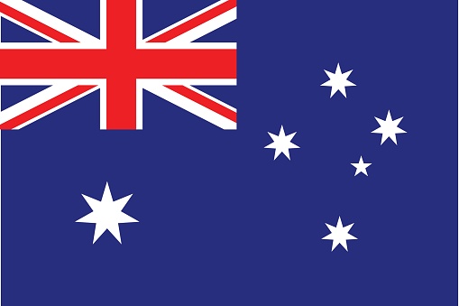 flags of Australia, vector icon Illustration