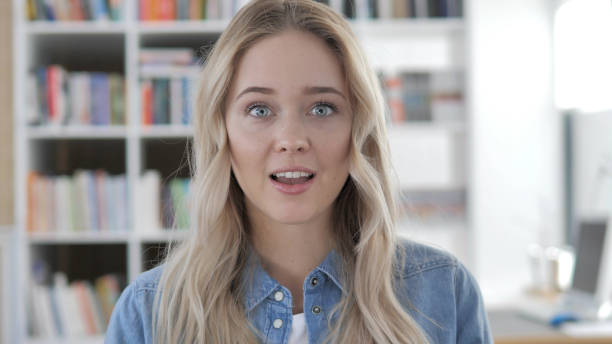 istock Yes, Young Blonde Woman Accepting Offer 1340729723