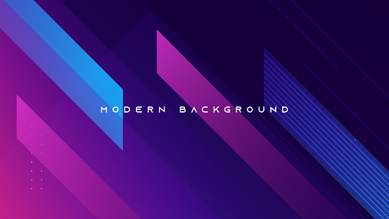 Abstract blue and pink gradient geometric shape background. Modern futuristic background. Can be use for landing page, book covers, brochures, flyers, magazines, any brandings, banners, headers, presentations, and wallpaper backgrounds