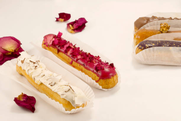 istock Eclair with coconut , roses and others 1340732029