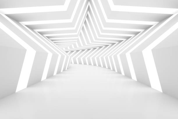 istock Abstract background, mock up scene geometry shape podium for product display, star shaped tunnel 1340733618