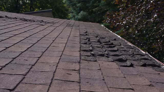 Weathered and Damaged Roof