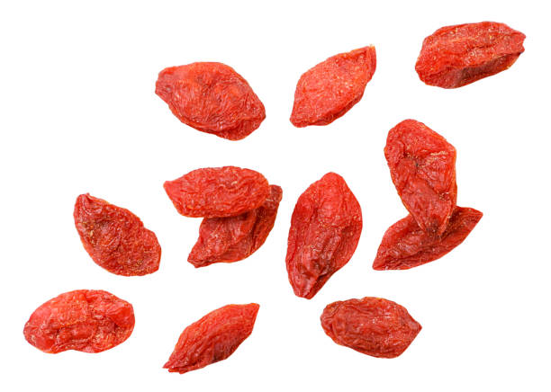 istock Set of goji berry flies on a white background. Isolated 1340739821