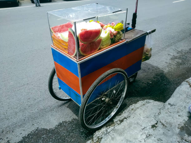 istock Fruit seller on the street 1340740581
