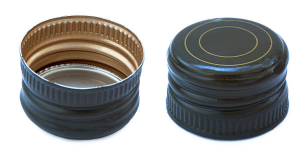 istock Isolated Green Metal Bottle Cap 134074367