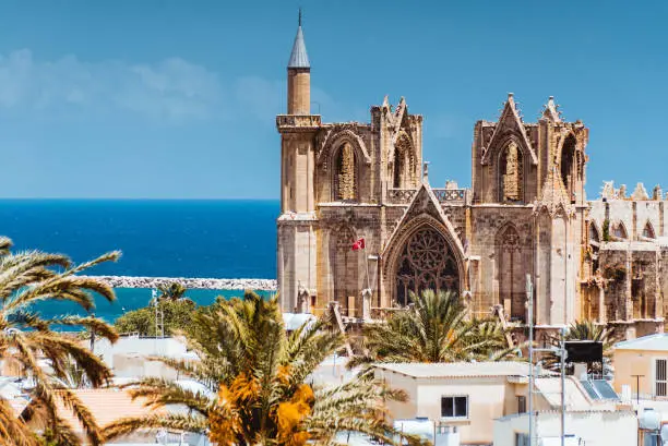 Lala Mustafa Pasha Mosque, former Latin Cathedral of St. Nicholas in Famagusta, Cyprus.