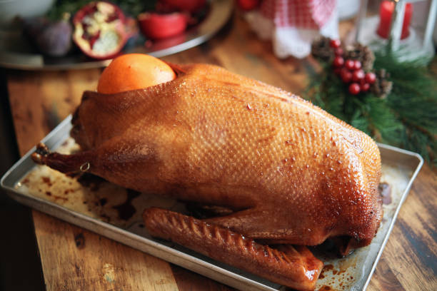 istock Traditional Christmas Duck Holiday Dinner 1340750737