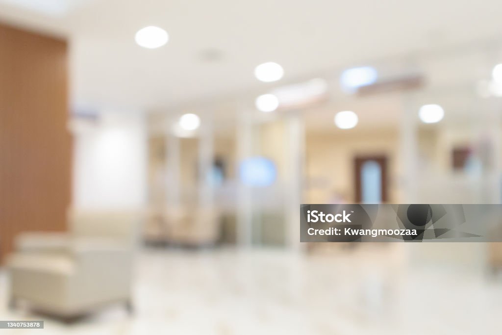 Abstract blur hospital clinic medical interior background Office Stock Photo
