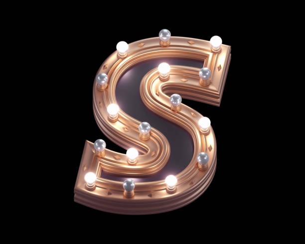 istock Gold luxury lamp light font. 1340753897