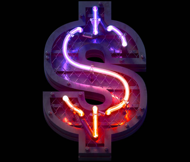istock Heavy metal ultra neon font. 1340754198