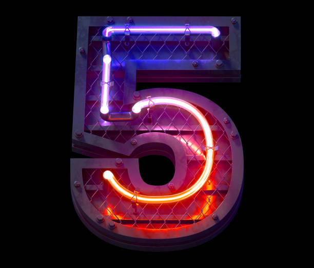 istock Heavy metal ultra neon font. 1340756440