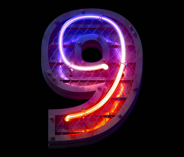 istock Heavy metal ultra neon font. 1340756474