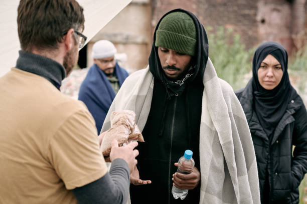 istock Providing Food To Refugees 1340758196