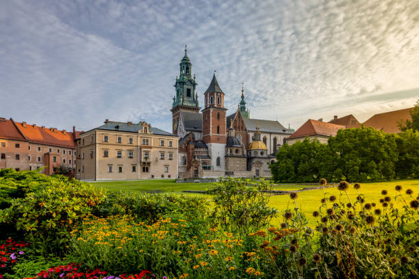 istock Cathedral Basilica in Krakow at sunrise 1340758413
