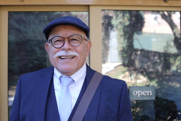 istock Senior businessman with a mustache 1340758781