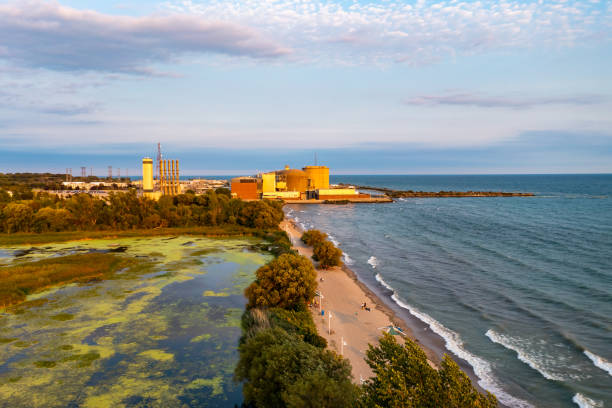 istock Pickering Nuclear Generating Station Information Centre, Beachfront Park in Pickering, Ontario, Canada 1340766530