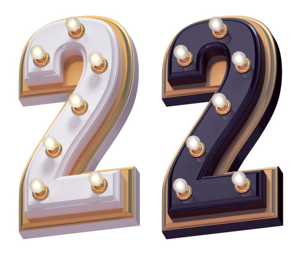 istock Gold luxury lamp light font. White and Black. 1340767800