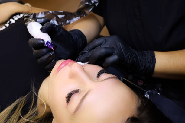 istock permanent lip makeup for a young girl model 1340768457