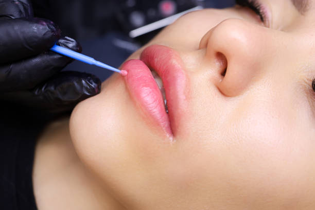 istock permanent lip makeup for a young girl model 1340768551