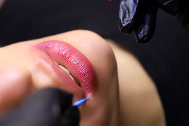 istock permanent lip makeup for a young girl model 1340768602