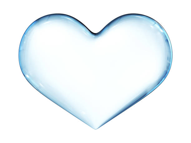 istock Transparent Heart  On White Background 1340771018
