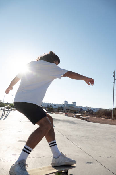 istock Unrecognizable skater riding at the skate part 1340777947