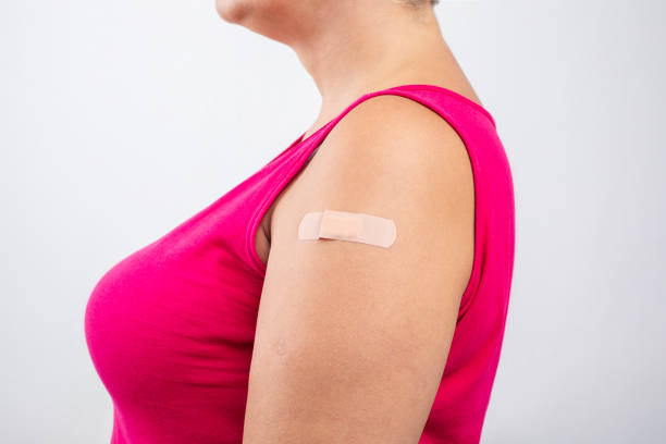 istock Women after her vaccination - Covid 19 vaccination 1340778156