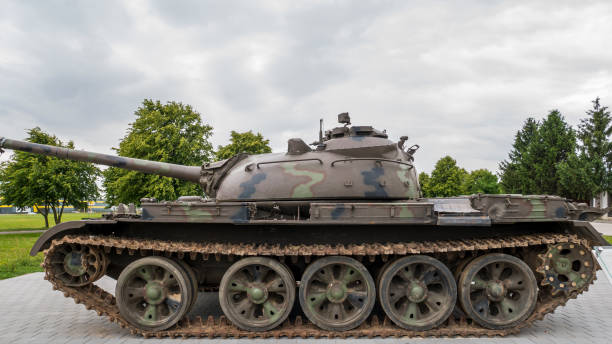istock Old T-55 tank in Cakovec 1340782330