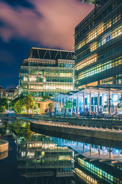 istock Corporate building in financial district 1340782345