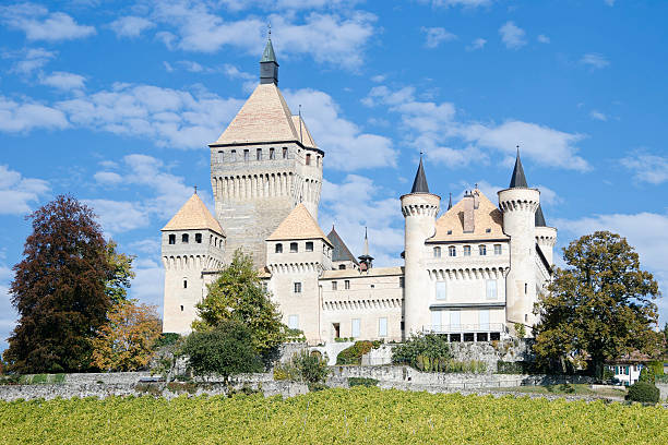 Vufflens Castle, 19 stock photo