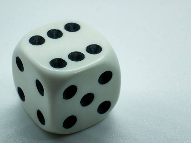 istock gambling white dice with number six on one side 1340792167