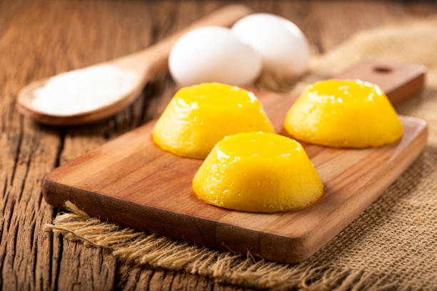 istock Quindim. Traditional Portuguese egg-based dessert. 1340795004