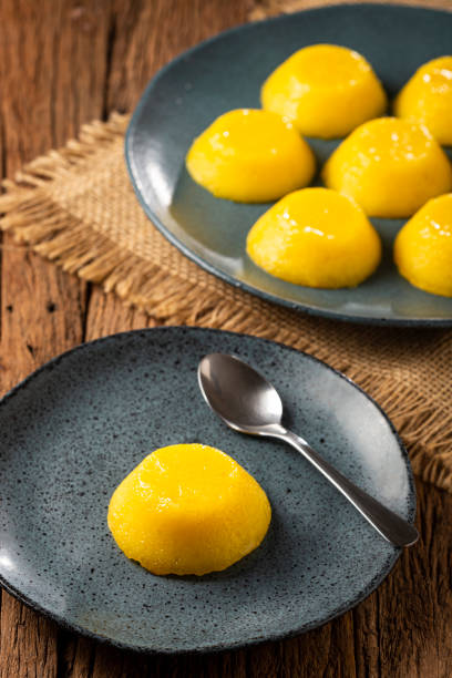 istock Quindim. Traditional Portuguese egg-based dessert. 1340795050