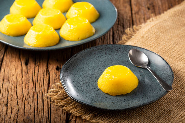 istock Quindim. Traditional Portuguese egg-based dessert. 1340795212