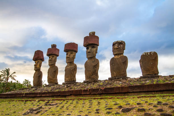 istock Moai at Ahu Tongariki, Easter island, Chile. 1340796970