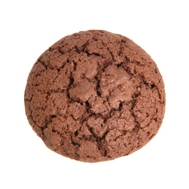 istock American perfect dark chocolate one cookie isolated on the white background 1340800630