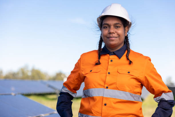 istock Portrait Of Female Aboriginal Australian Worker 1340816604