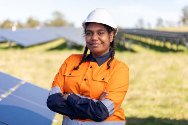 istock Portrait Of Female Aboriginal Australian Worker 1340816608