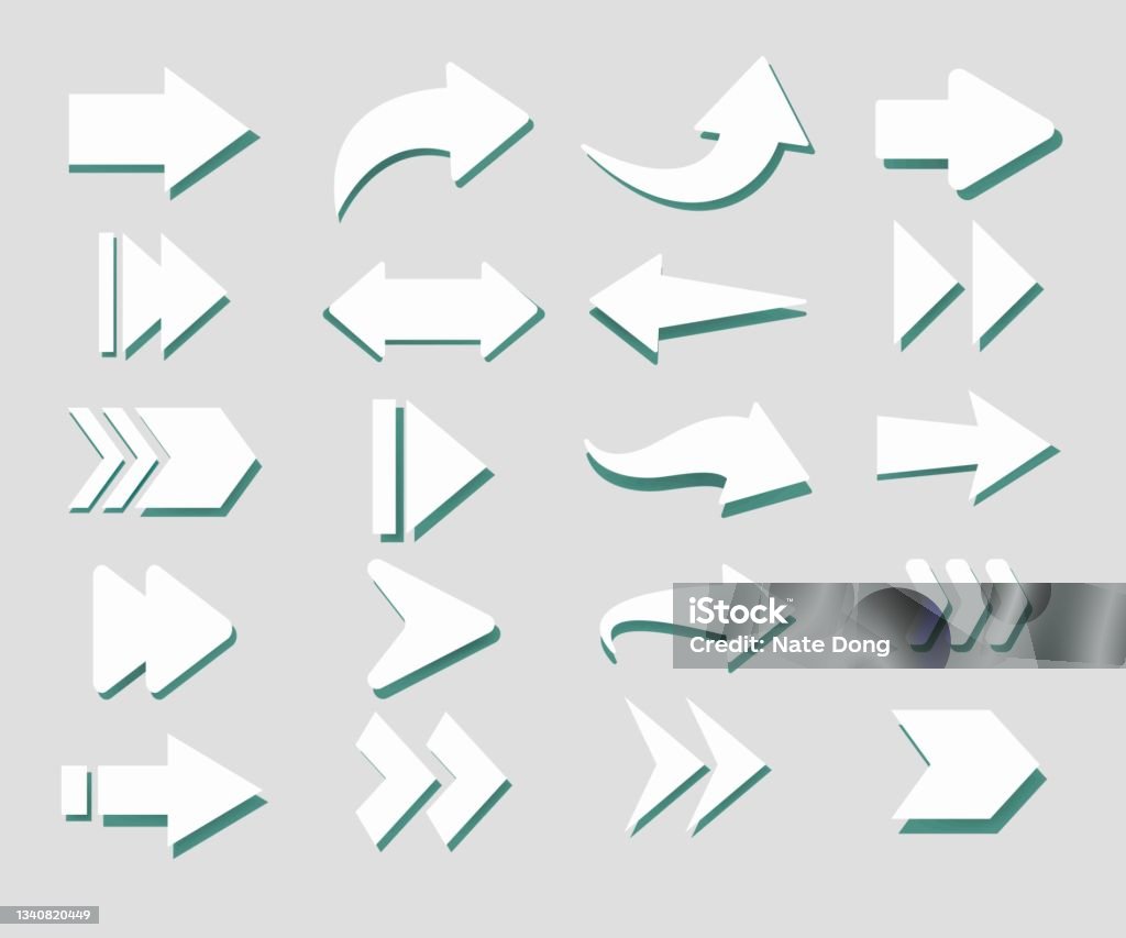 Creative Vector Designs For Arrow Signs Stock Illustration - Download ...