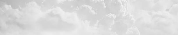 White cumulus clouds. Cloudy sky. White abstract background for design.
