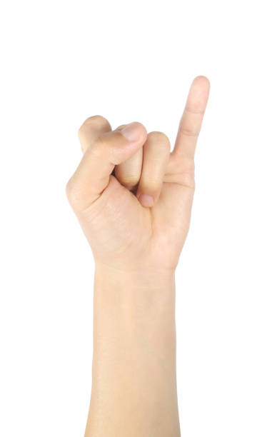 istock Man hand gestures or symbols holding little fingers 1340823116