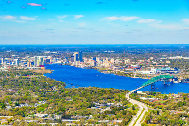 istock Jacksonville Florida Aerial Skyline 1340823938