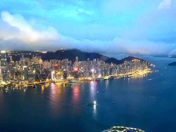 istock The bustling downtown city is lit up 1340825522