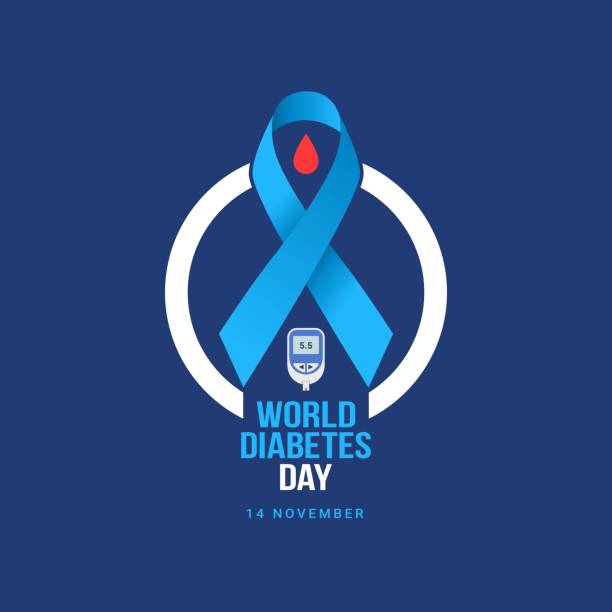 ilustrações de stock, clip art, desenhos animados e ícones de world diabetes day banner celebration - diabetes