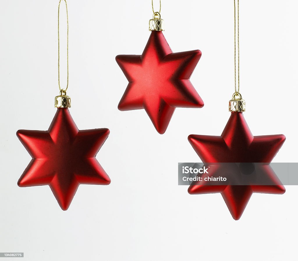 3 つのクリスマス星 - カラー画像のロイヤリティフリーストックフォト