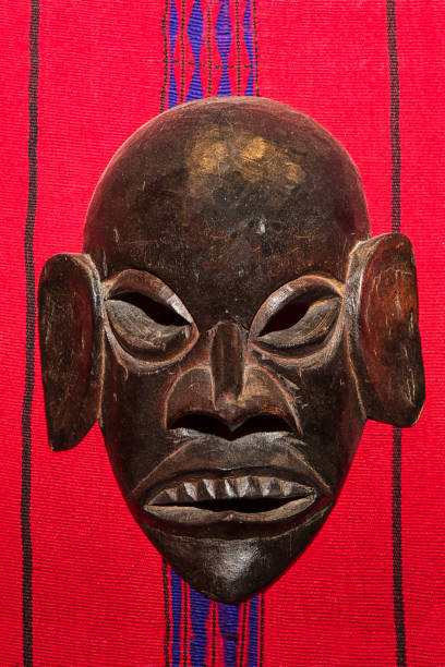 istock Wooden Mask from Nagaland state, India 1340827852