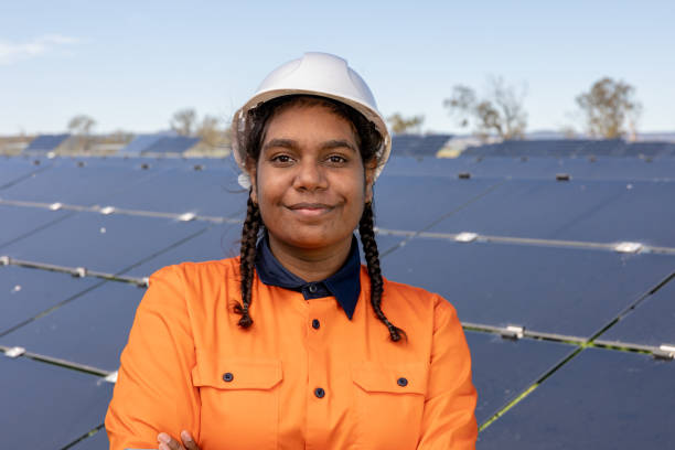 istock Portrait Of Female Aboriginal Australian Worker 1340827977